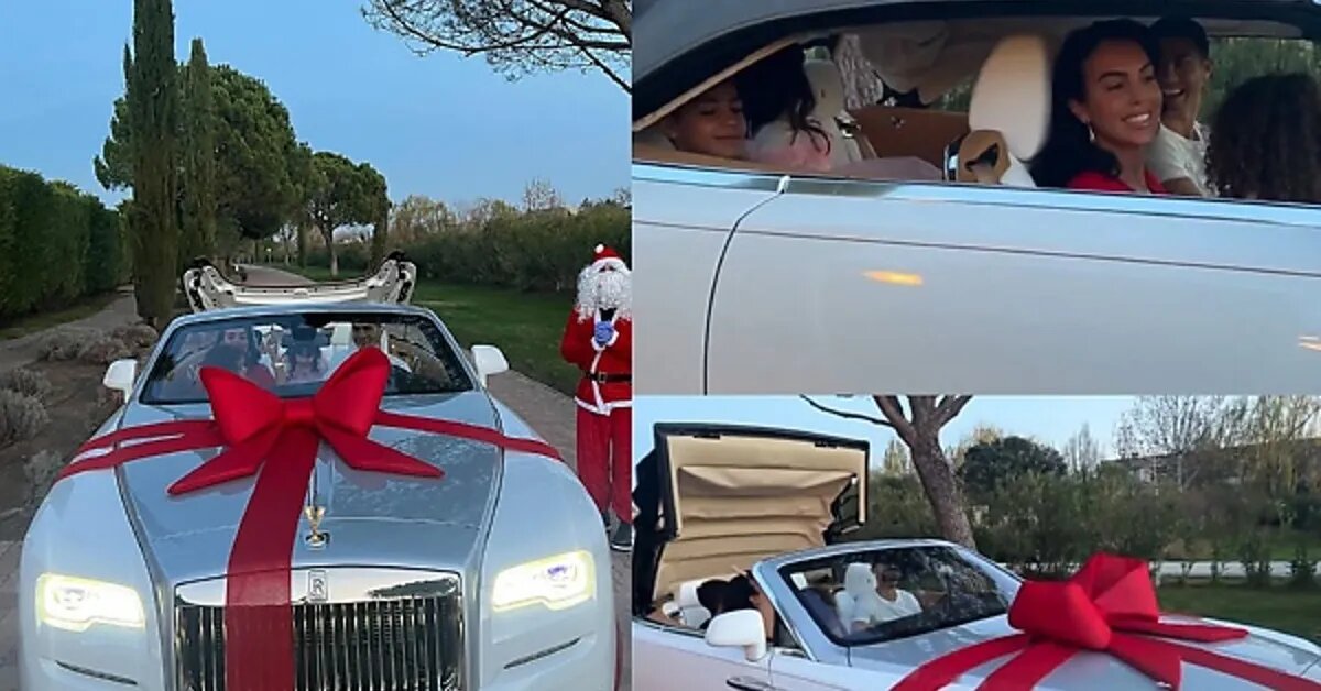 خودرویی که جورجینا برای رونالدو به مناسبت کریسمس هدیه داد!/ عکس