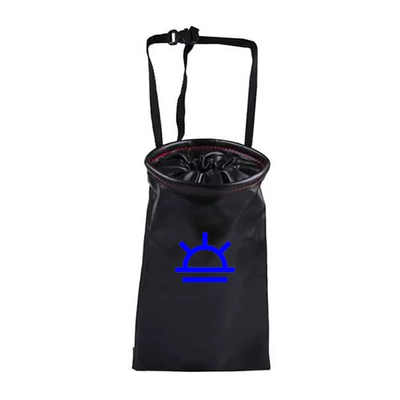 Leather car trash can