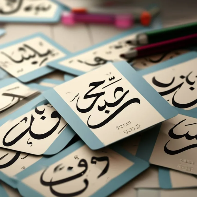 فلش کارت برای عربی هفتم