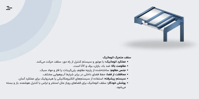 سقف متحرک اتوماتیک